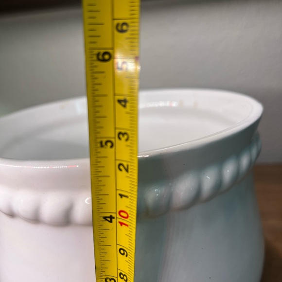 Vintage Beaded Rope Planter Portugal Pottery - Picture 4 of 5